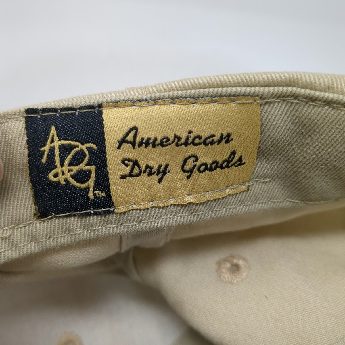 American Dry Goods Baseball Cap Beige One Size Rainbow Classic Fish Hat
