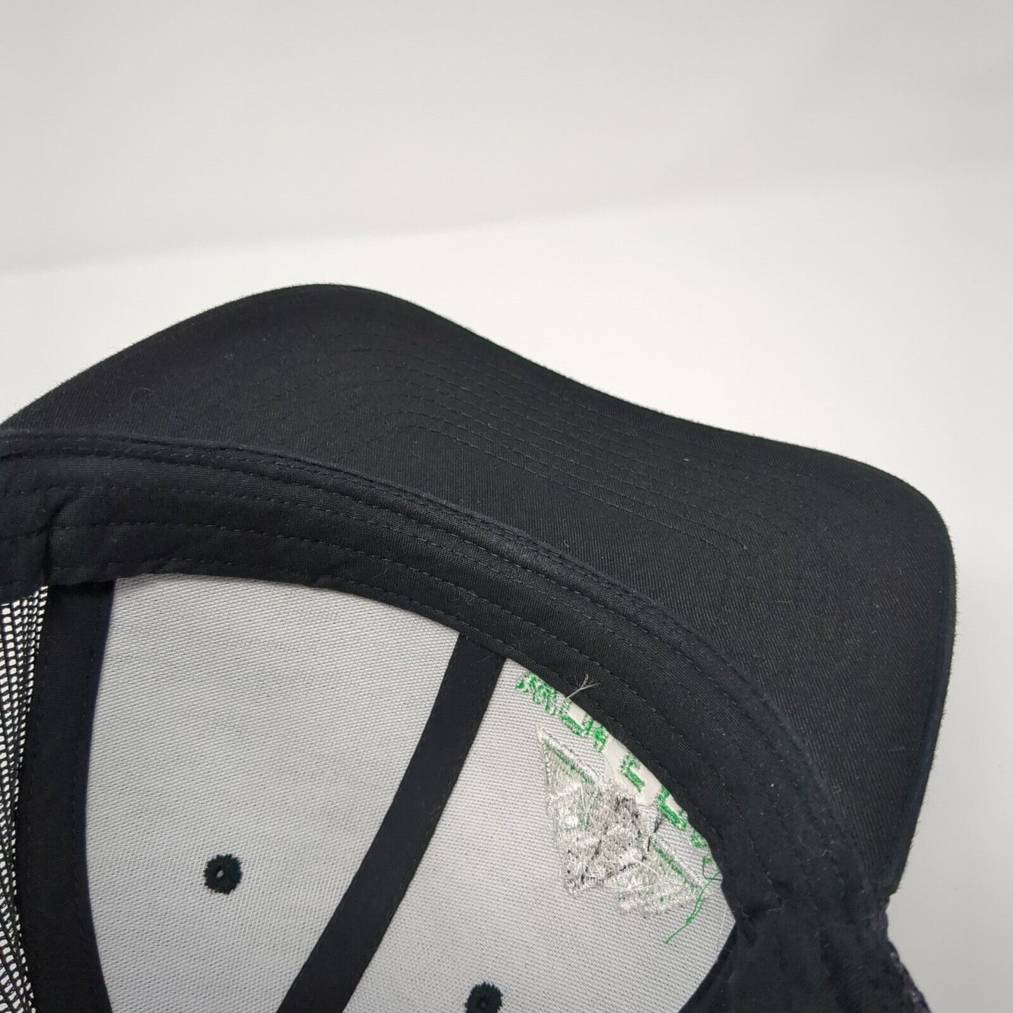 Wolf One Farms Snapback Mesh Back Trucker Hat Black One Size Yupoong