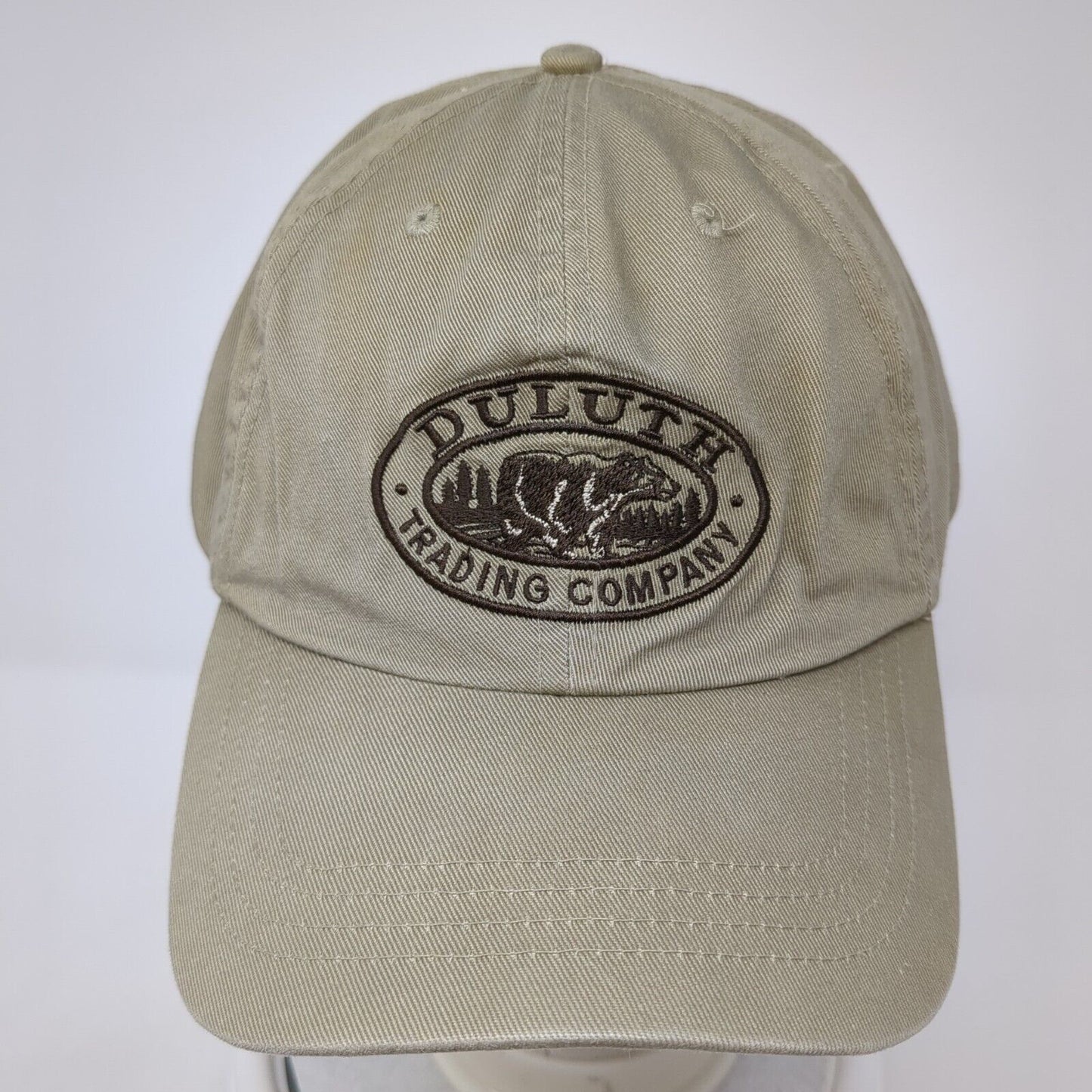 Duluth Trading Company Slideback Hat Tan M/L Adjustable Embroidered Cotton