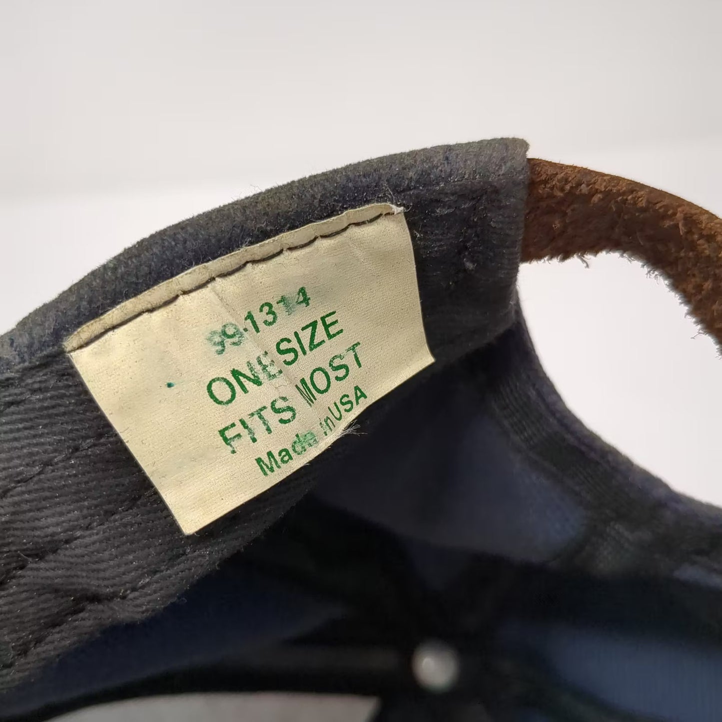Cabela's World's Foremost Outfitters Blue Baseball Cap Hat OS Vintage Slideback