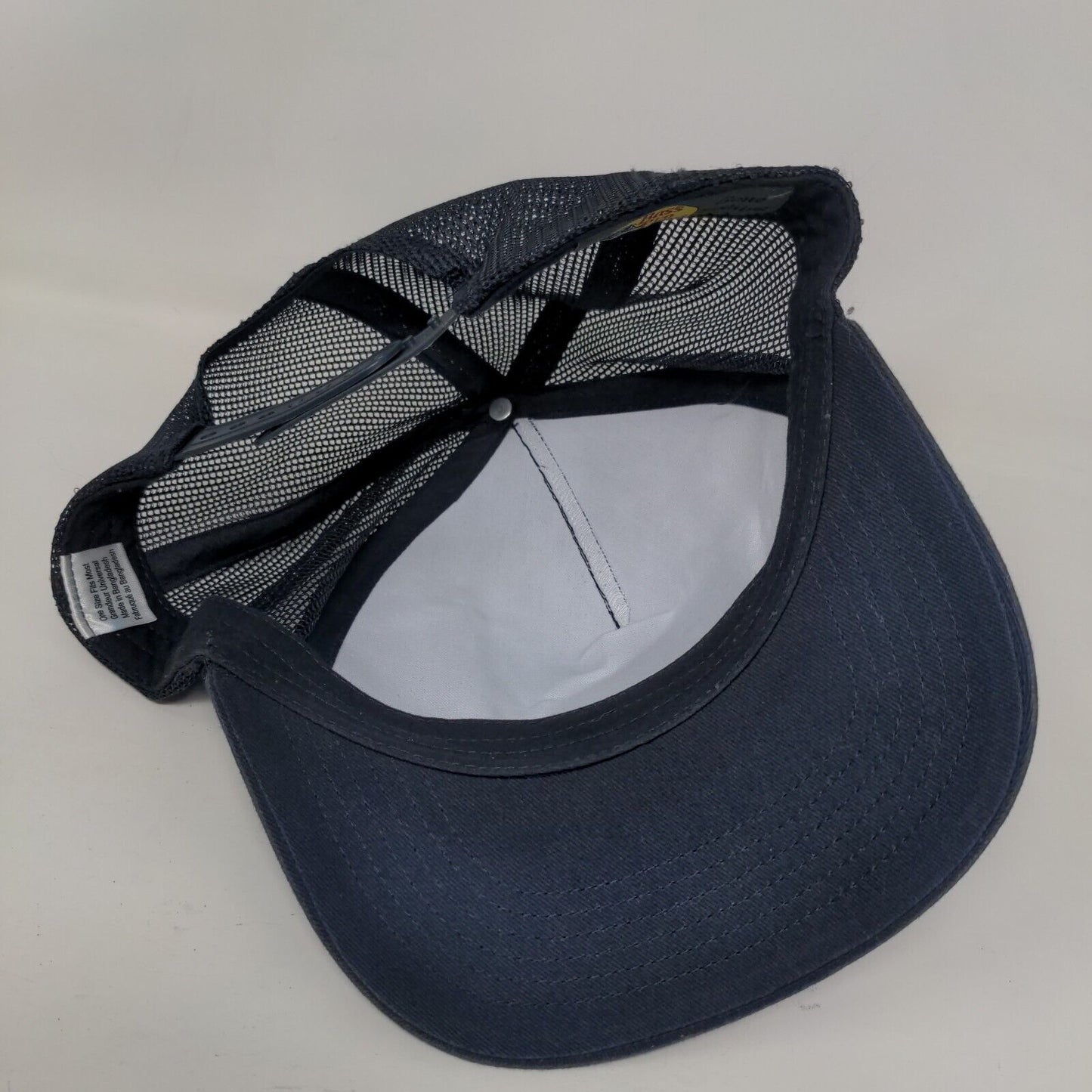 Bass Pro Shops Snapback Trucker Hat Blue OSFM Adjustable Mesh Back Gone Fishing