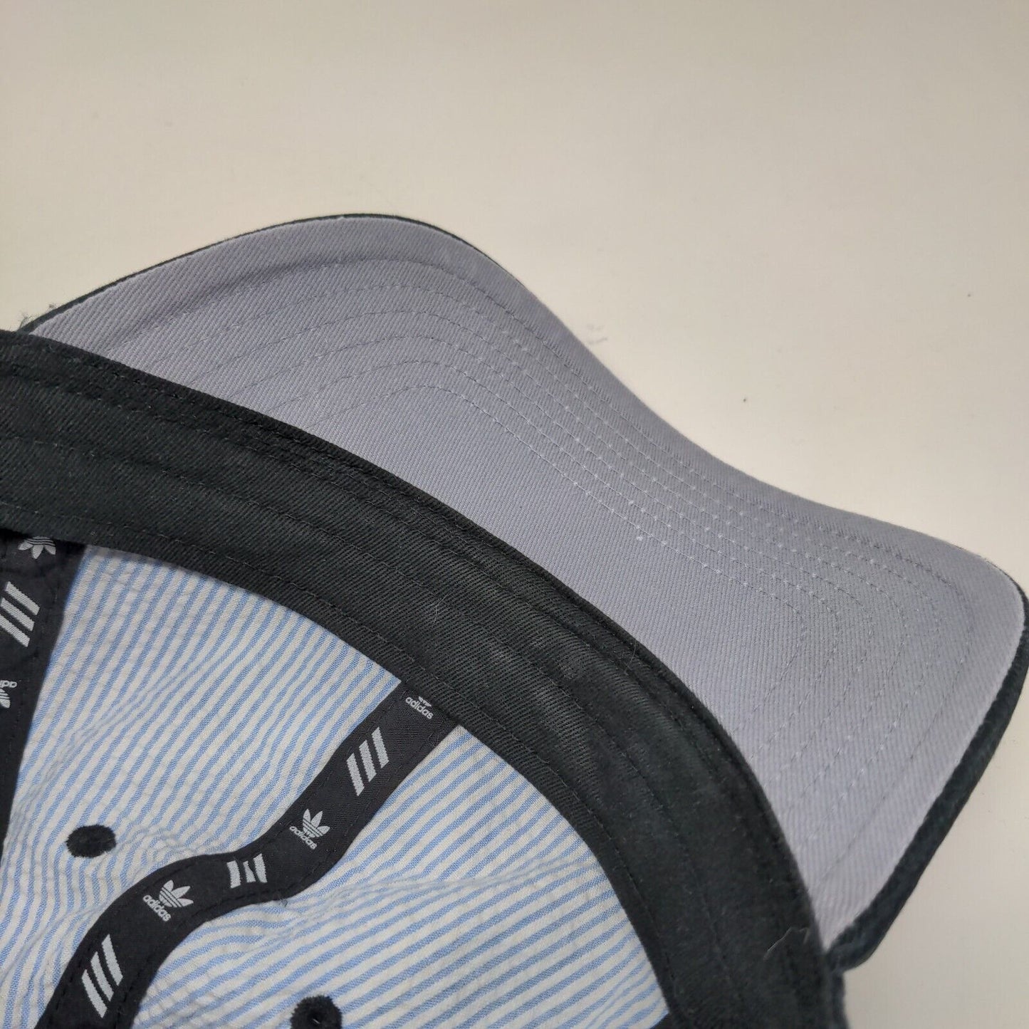 Adidas Women's Slideback Hat Black OSFW Embroidered Trefoil 3 Stripes