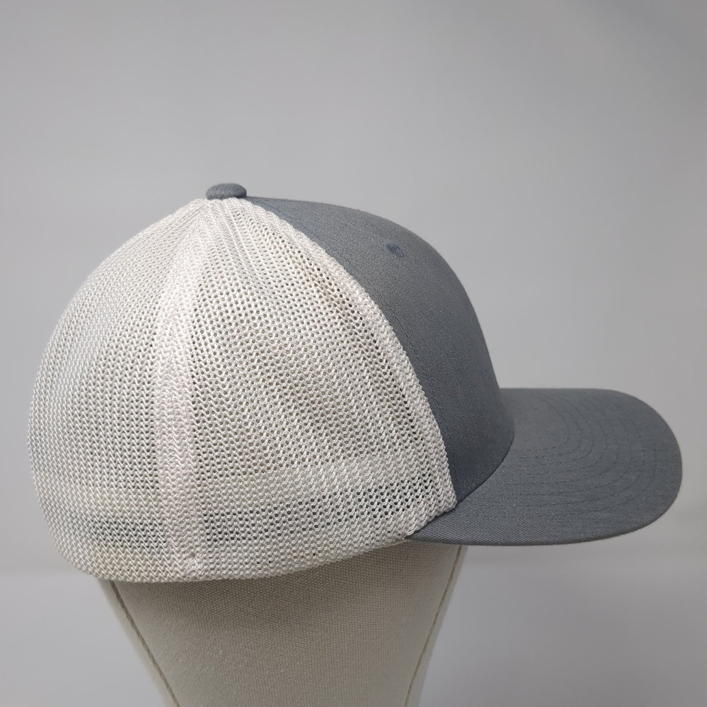Brevant Seeds Fitted Trucker Hat Gray One Size Mesh Back Port Authority