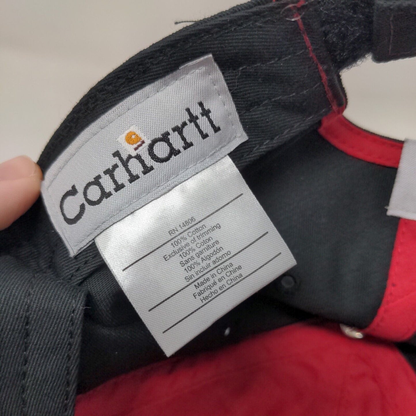 Carhartt Strapback Hat Multicolor OSFA Adjustable Embroidered Vented Holes