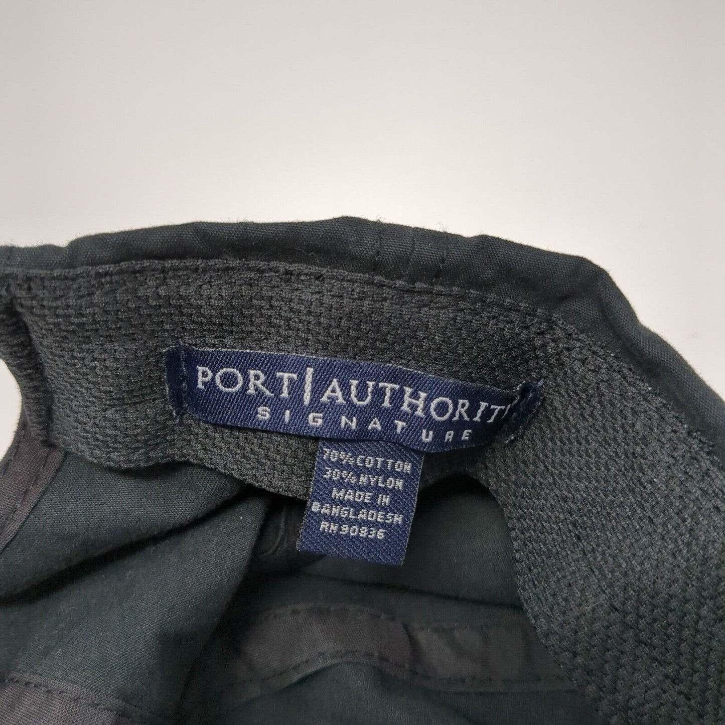 89.5 KTSY Strapback Hat Black One Size Embroidered Port Authority