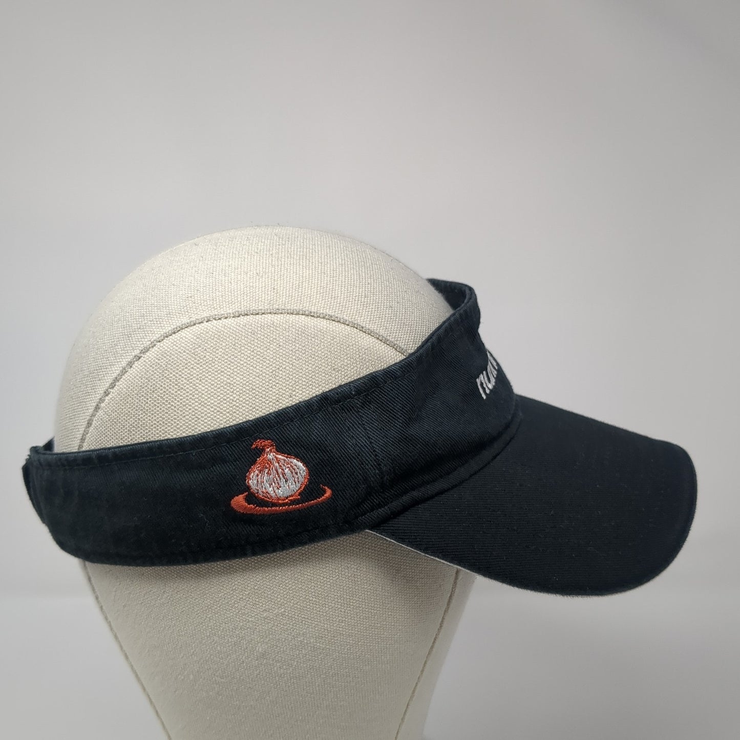Nunhems Strapback Visor Hat Black One Size Adjustable Embroidered Toppers
