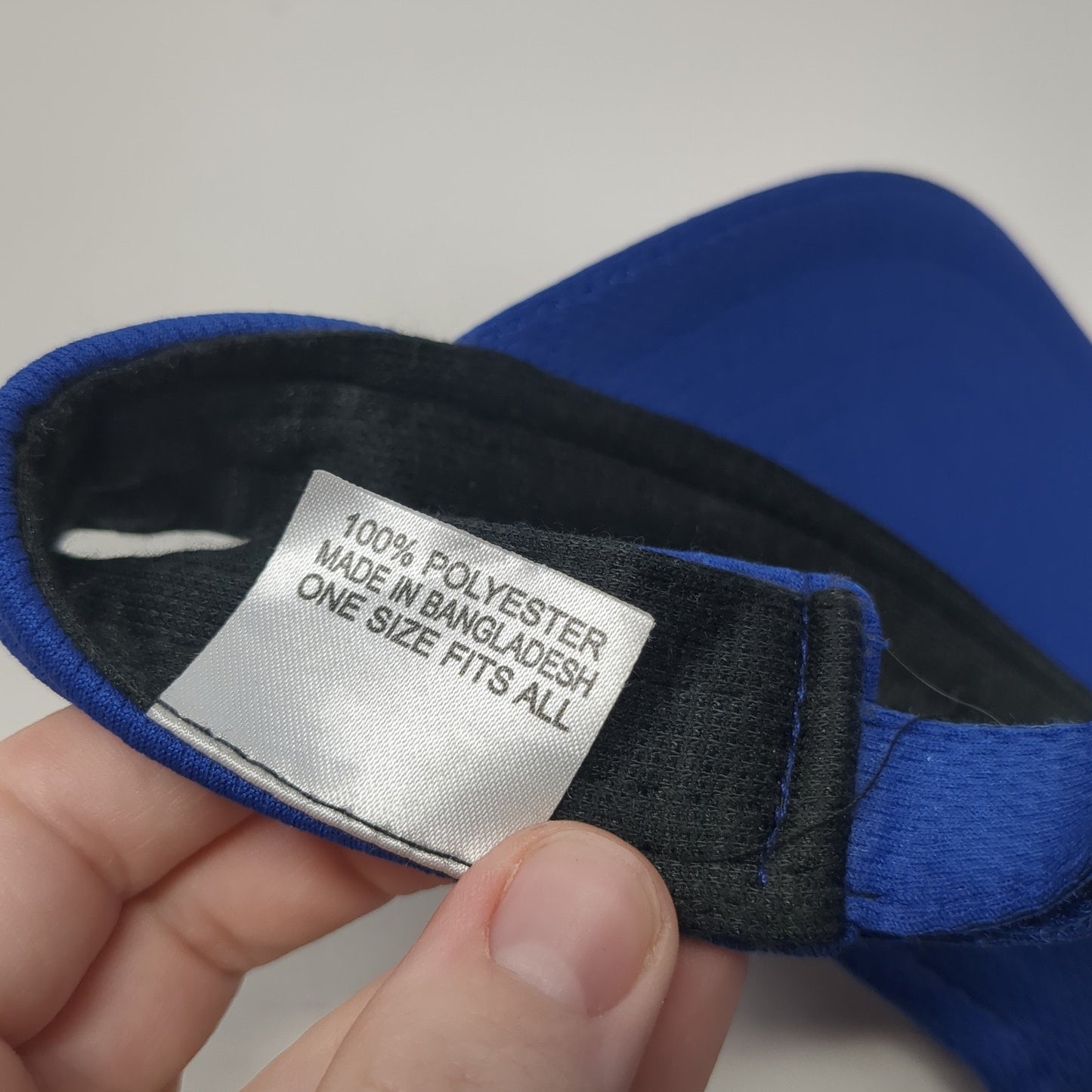 Unbranded Strapback Sun Visor Hat Blue OS Adjustable Lightweight Embroidered