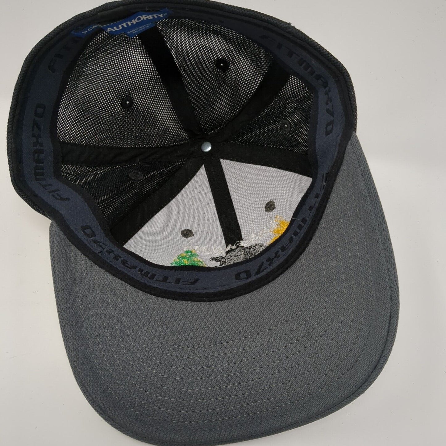 J&J Farms Estelline SD Fitted Trucker Hat Gray S/M Fitmax70 Port Authority