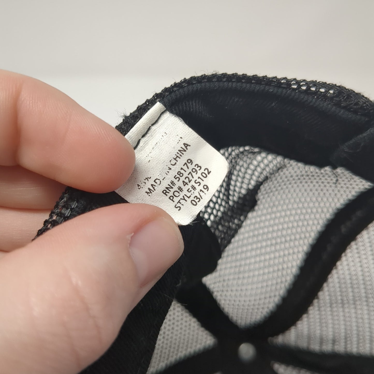 The BackStoppers, Inc. Strapback Trucker Hat Black One Size Mesh Back