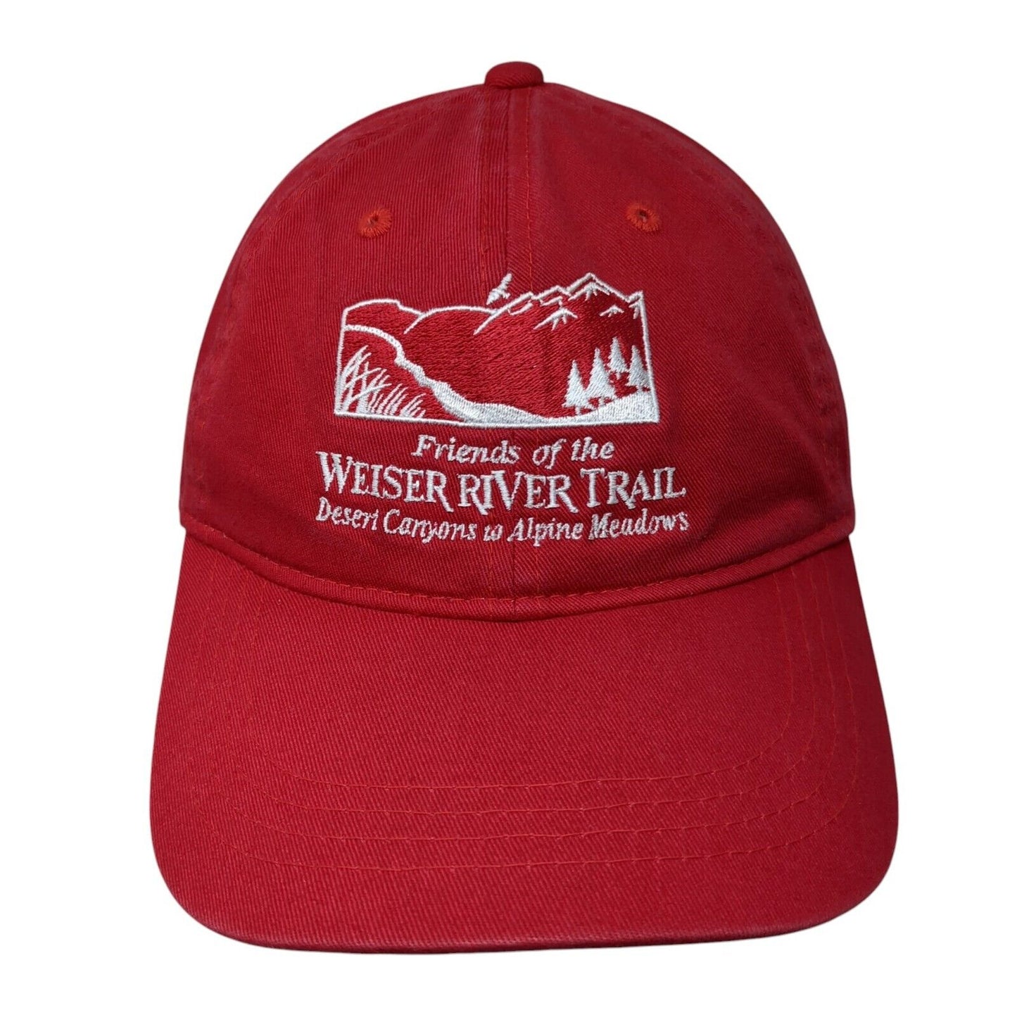 Friends of the Weiser River Trail Slideback Hat Red OSFM Outdoor Cap