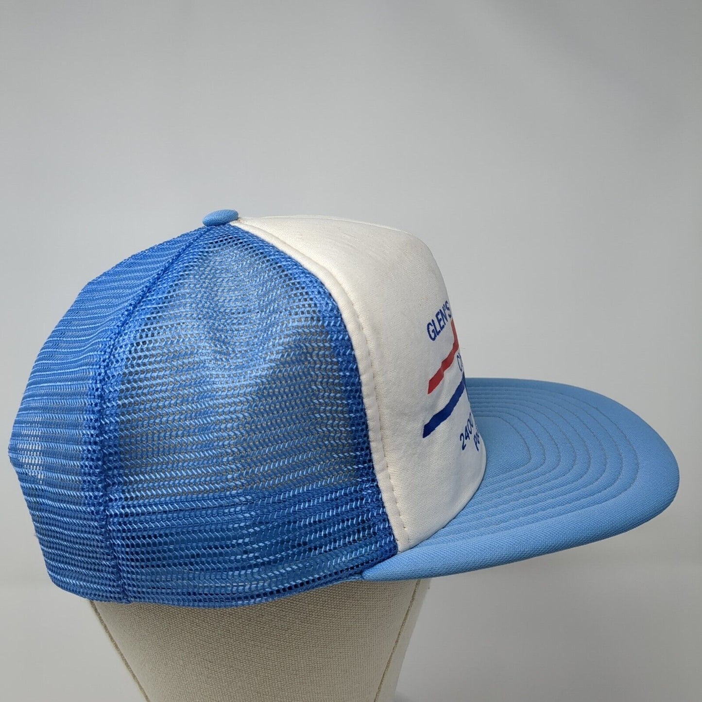 Glen's Chevrolet 2400 Garrett Way Pocatello ID Snapback Trucker Hat Blue OS Mesh