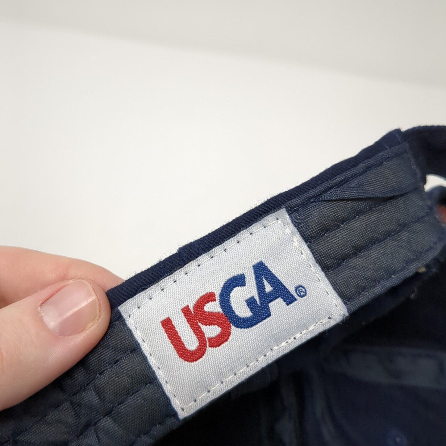 US Open 2020 Winged Foot Slideback Hat Blue One Size Solid USGA Member