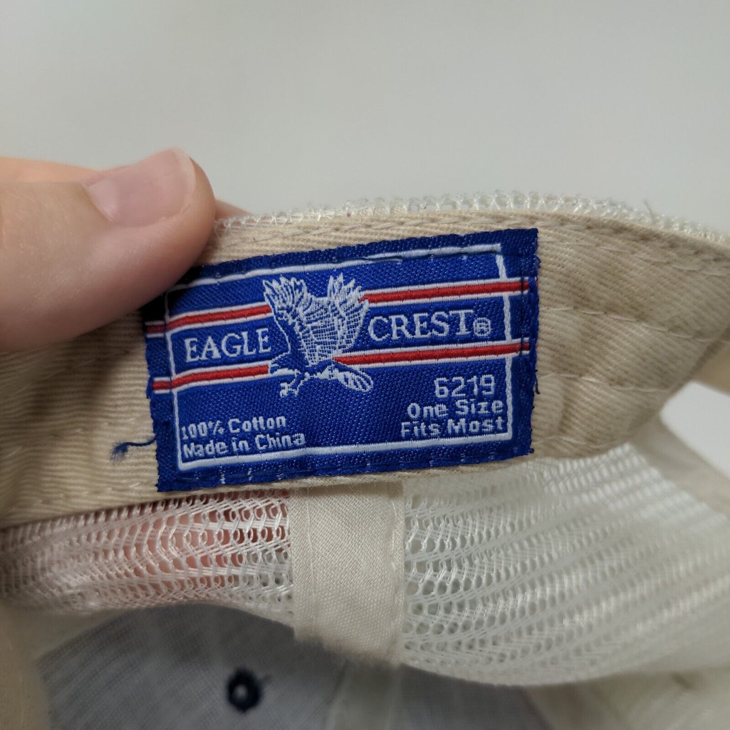 US Navy Eagle Snapback Mesh Back Trucker Hat Blue OSFM Embroidered