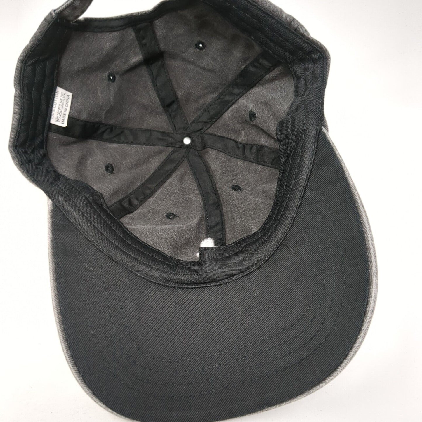 Treble Clef Notes Slideback Hat Gray One Size Adjustable Embroidered 6 Panel
