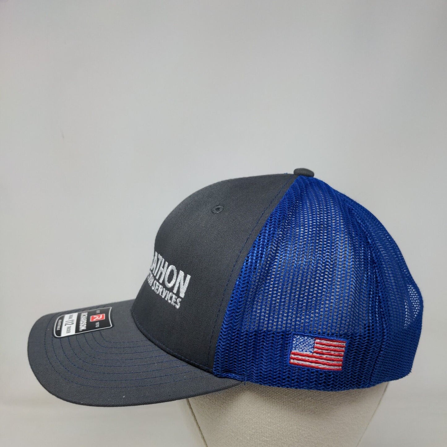 Marathon Construction Services Snapback Trucker Hat Multi One Size Adjustable