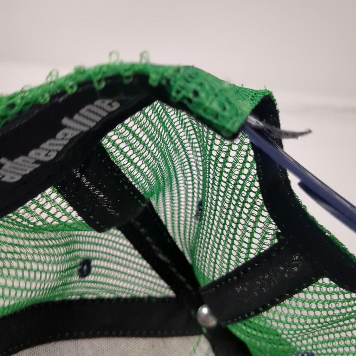 Adrenaline Trucker Hat Green One Size LAX Division Apparel Branding Snapback