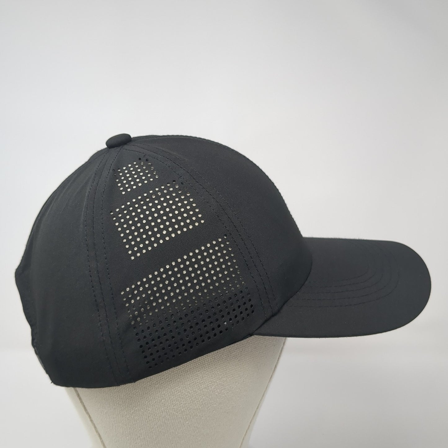 Unbranded Strapback Baseball Cap Black One Size Adjustable Lightweight Blank