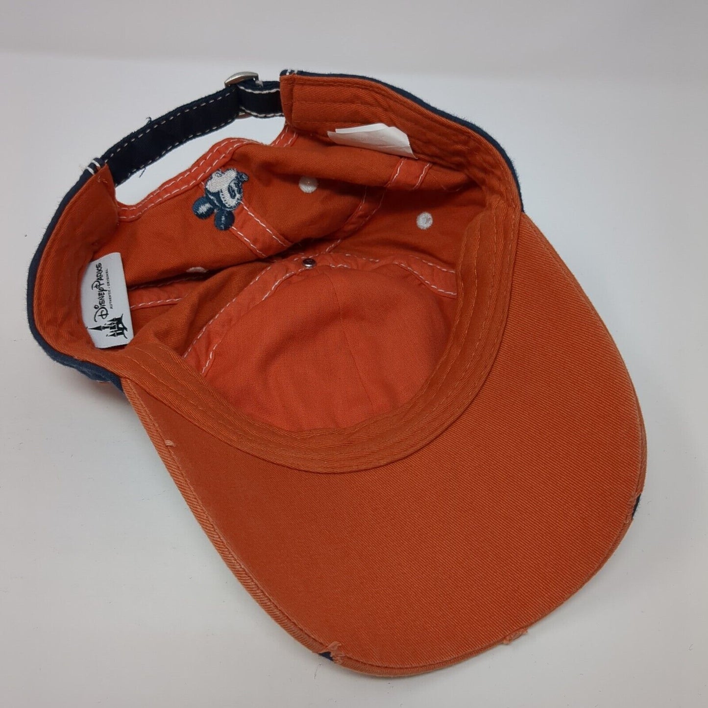 Mickey Mouse Slideback Hat Orange One Size Adjustable Embroidered