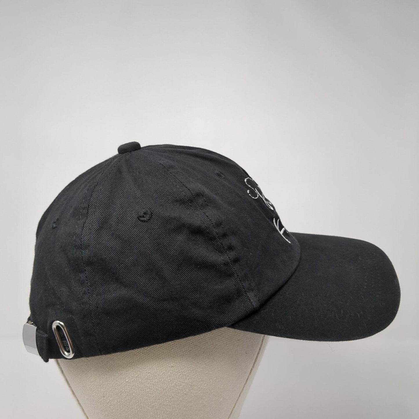 Bee Kind Strapback Hat Black One Size Embroidered 6 Panel Outdoor