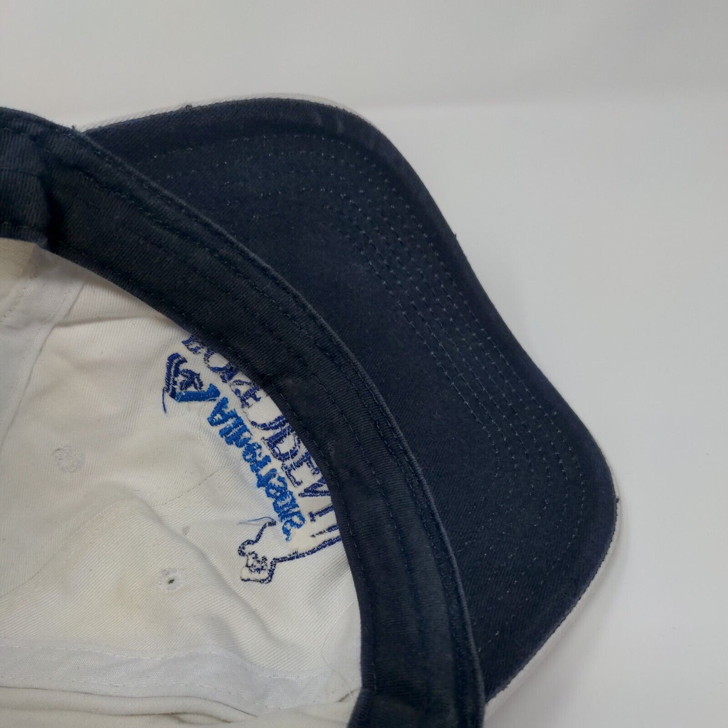 Albertsons Boise Open Slideback Hat White One Size Embroidered Ivory