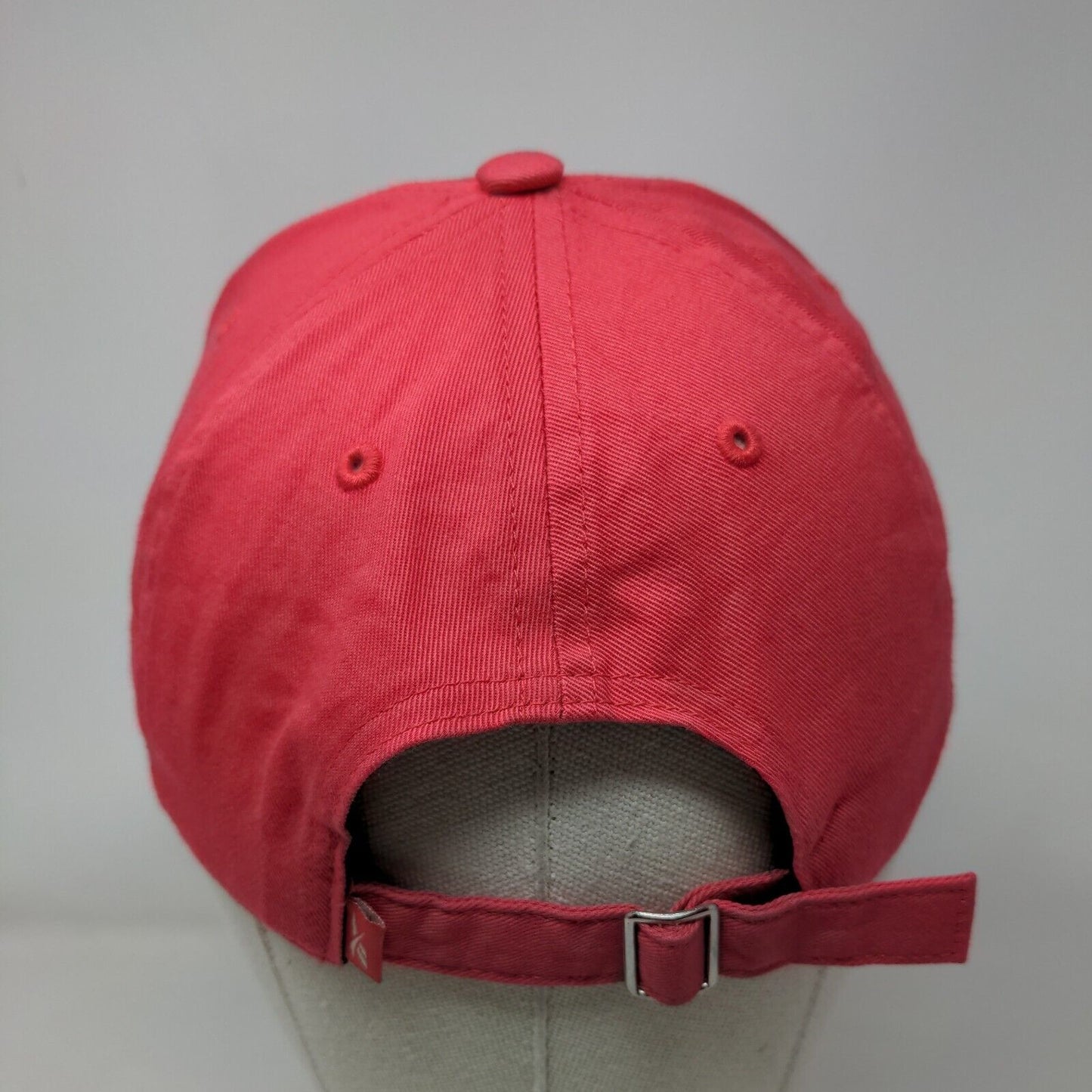 Reebok Slideback Hat Pink Large Adjustable Embroidered Vented Holes 6 Panel