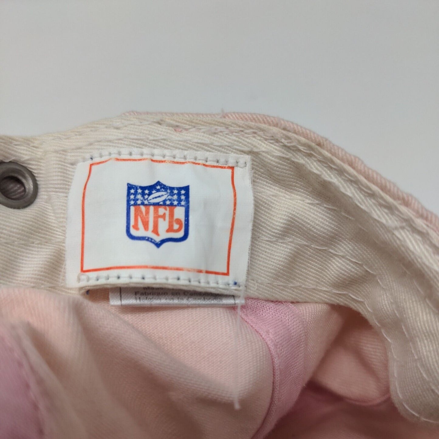 NFL Superbowl XXXIX Slideback Hat Pink OSFGA Embroidered Logo