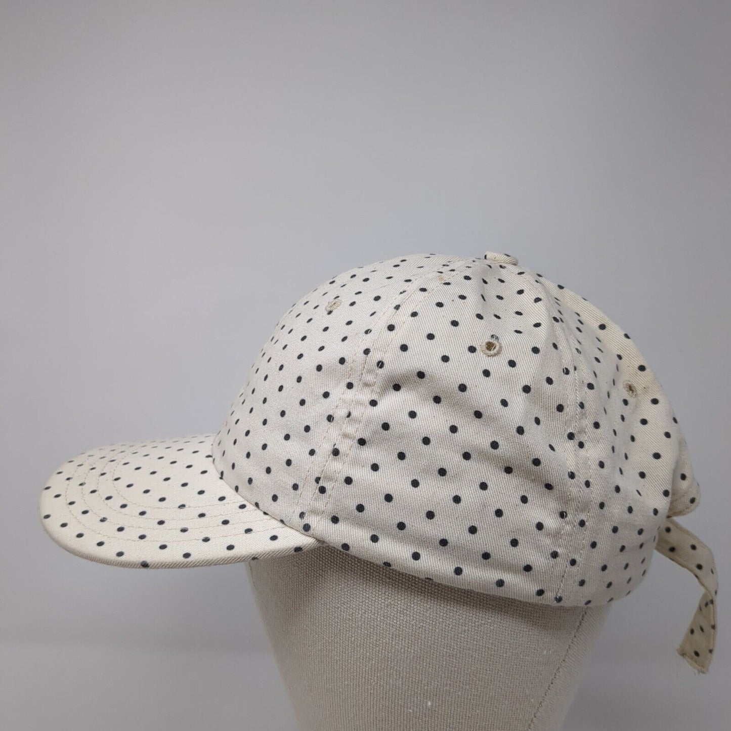 To The Market Slideback Baseball Cap Multicolor OS Adjustable Polka Dot Blank