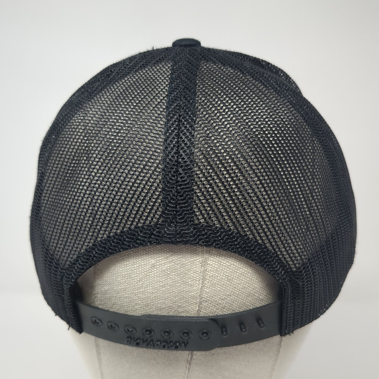 What's Next Patch Snapback Trucker Hat Black Large Mesh Back Richardson