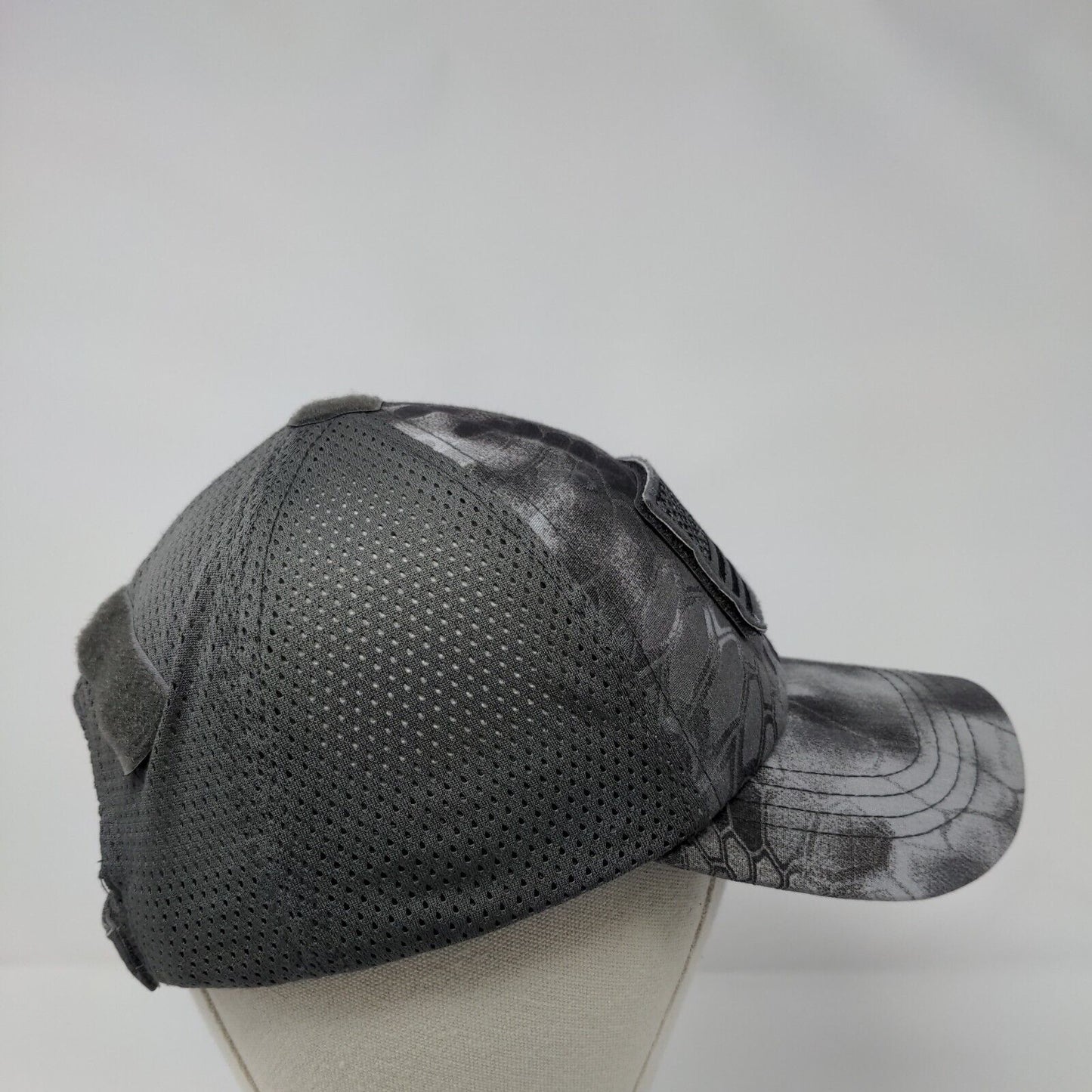 American Flag Strapback Hat Gray OSFM Adjustable Patriotic Condor