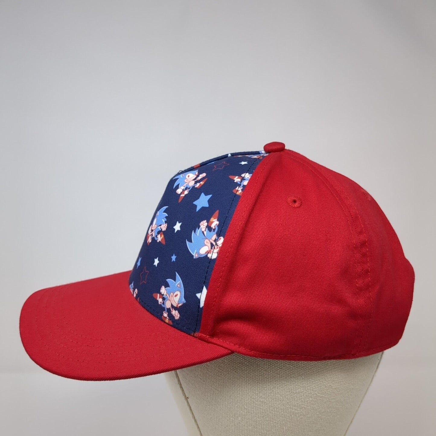 Sonic The Hedgehog Youth Snapback Hat Multicolor OS Adjustable Graphic Print