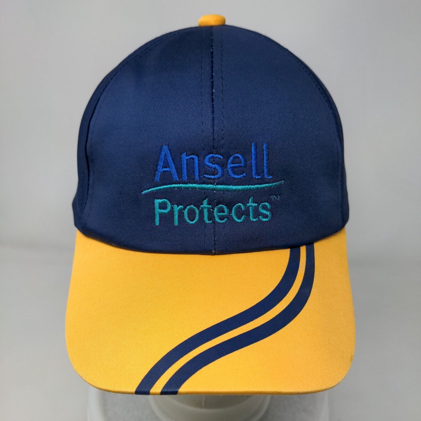 Ansell Protects Strapback Hat Multi One Size Embroidered Colorblock
