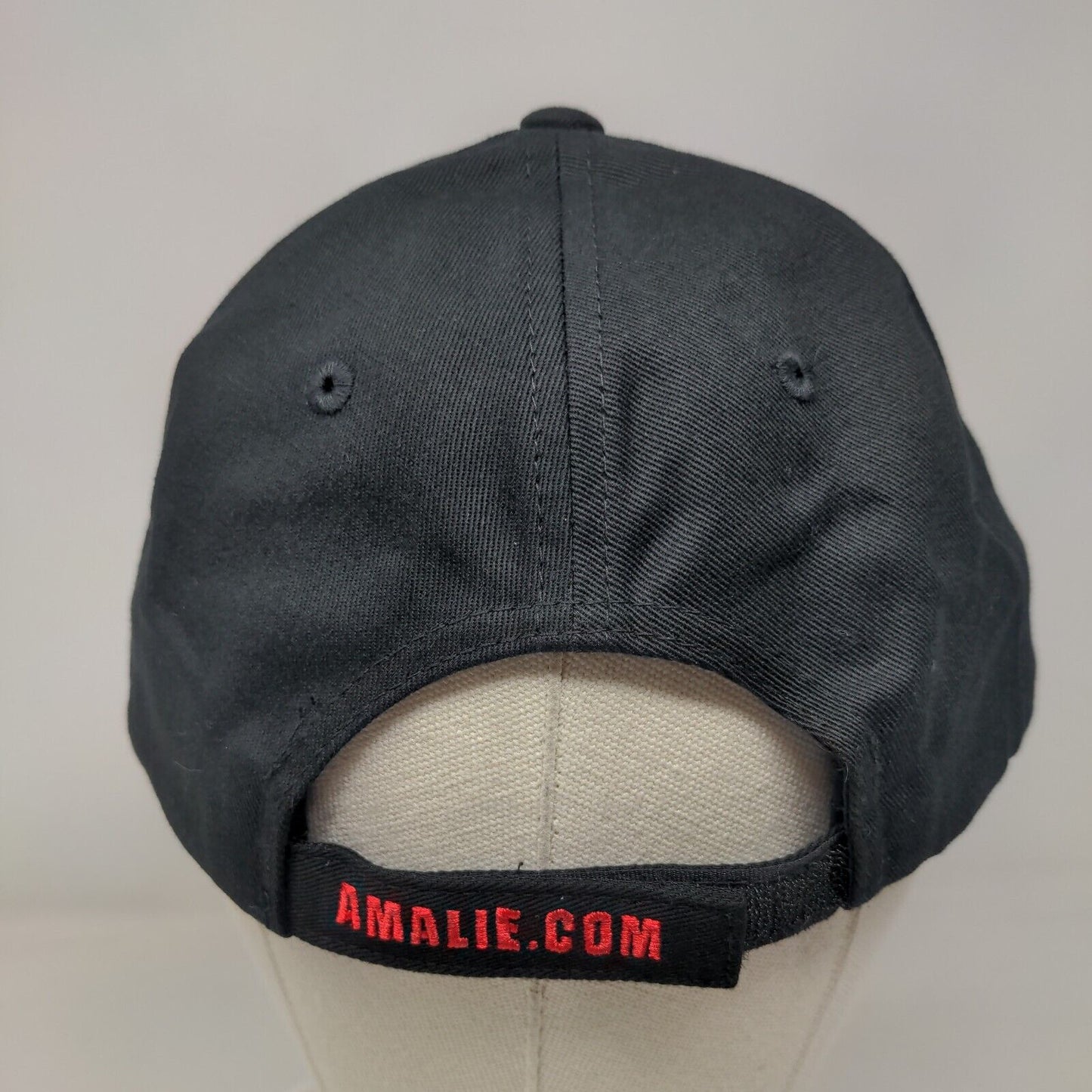Amalie Motor Oil Strapback Hat Black OSFM Solid Adjustable Embroidered