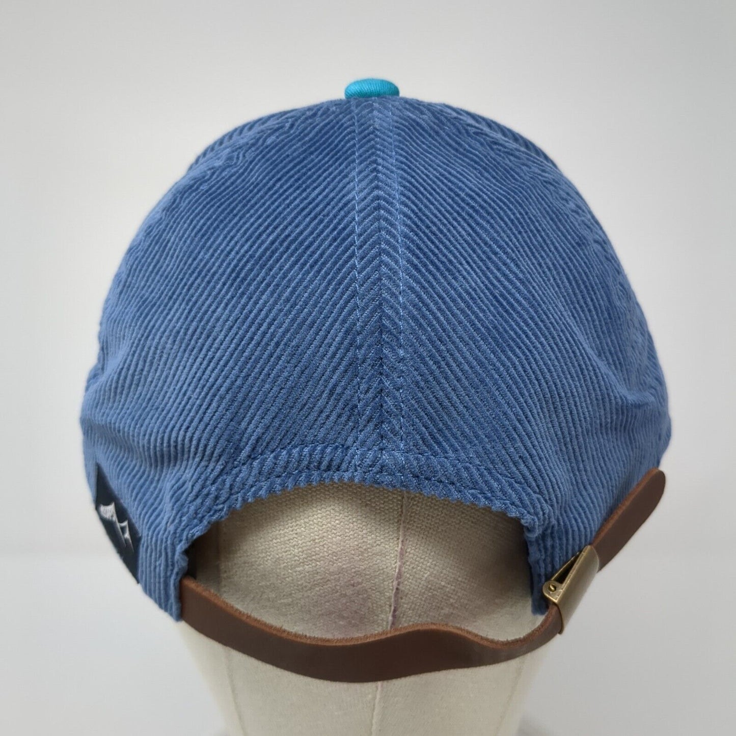 Stanley Baking Co. Slideback Hat Blue One Size Corduroy Leather Strap