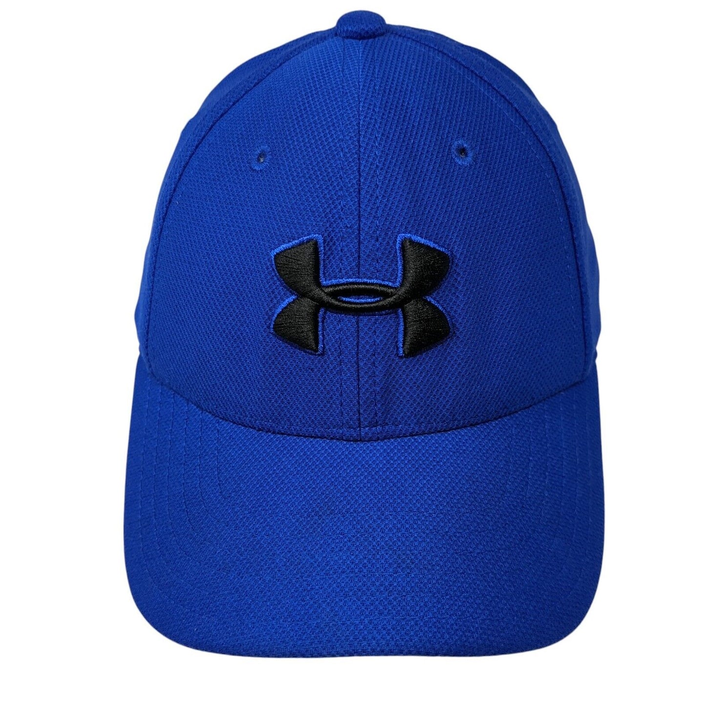 Under Armour Youth Fitted Hat Blue Small/Medium Embroidered 6 Panel