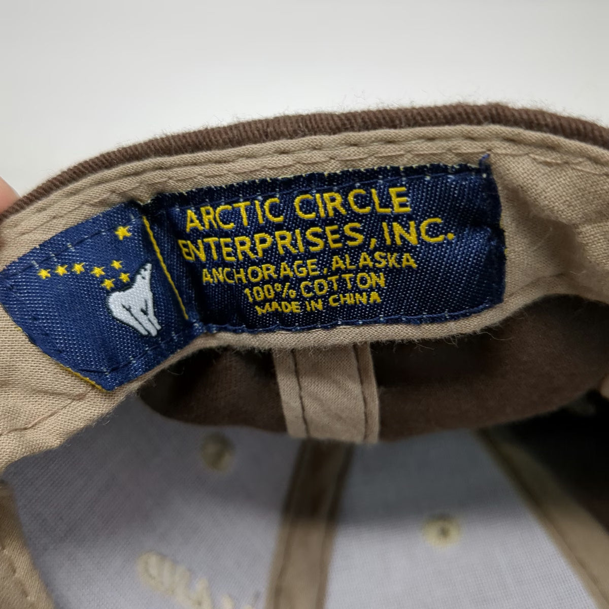 Arctic Circle Enterprises Brown Baseball Cap One Size Alaska Bear The Great Land