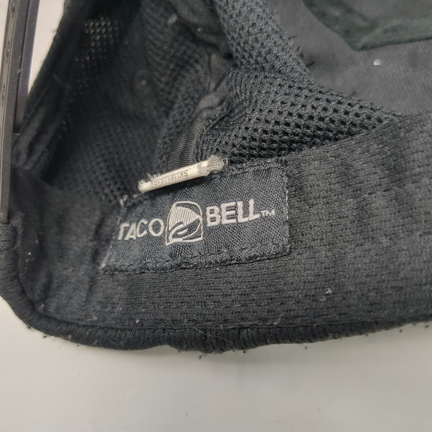 Taco Bell Snapback Hat Black One Size Embroidered Logo Polyester Performance Cap