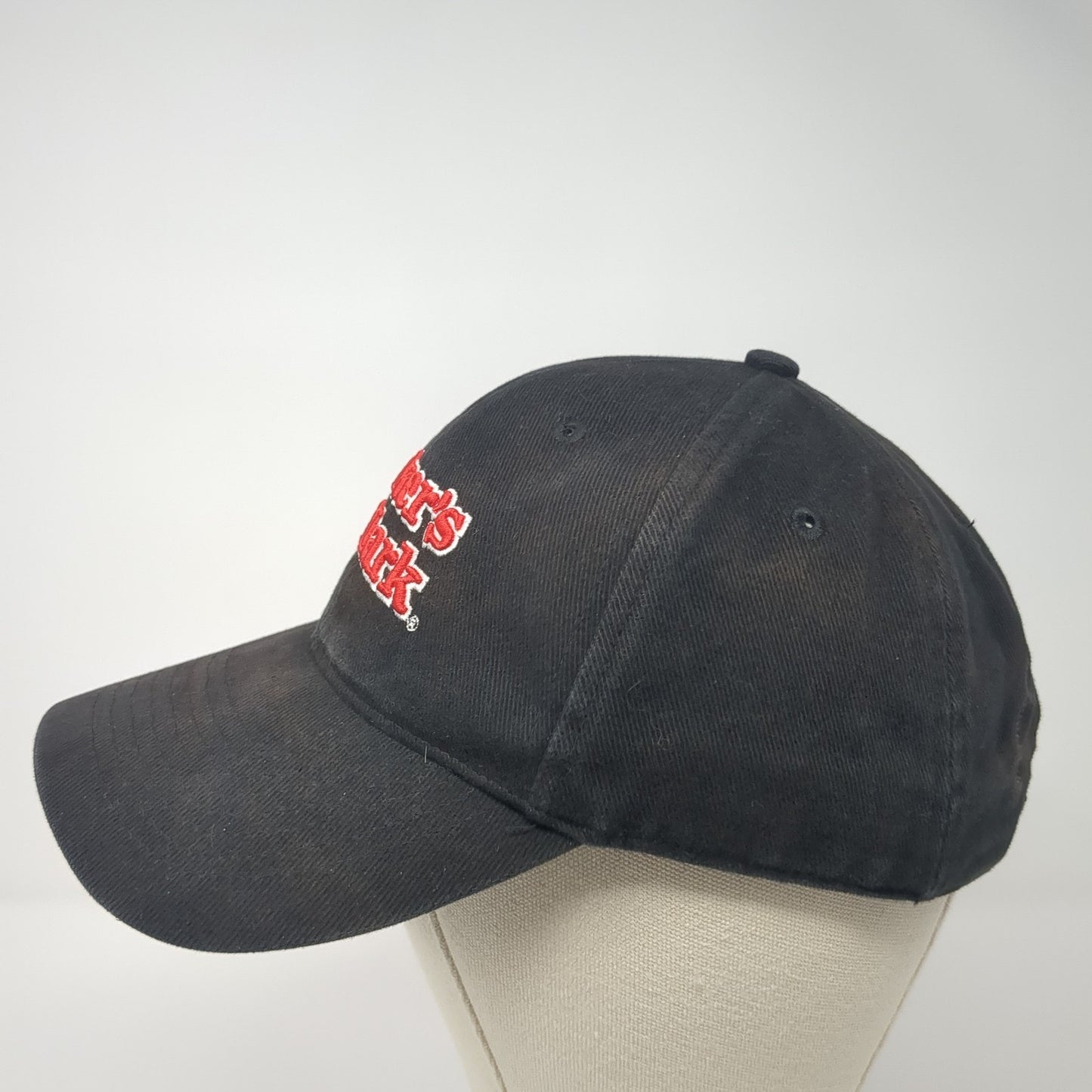 Maker's Mark Strapback Baseball Cap Black One Size Adjustable Embroidered Gear