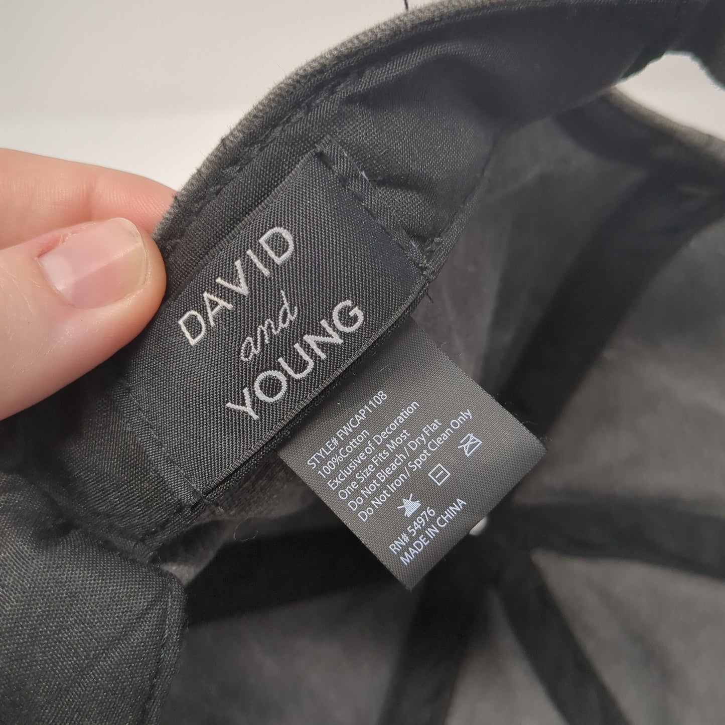 Rainbow Pride Slideback Hat Gray One Size Adjustable David And Young