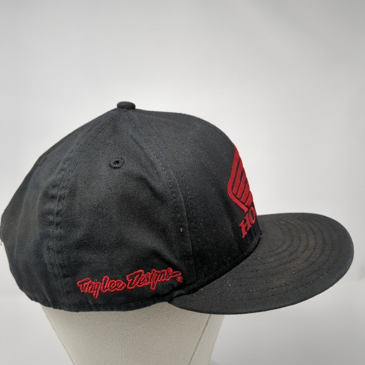 Honda Troy Lee Designs Snapback Hat Black OS Adjustable Embroidered New Era