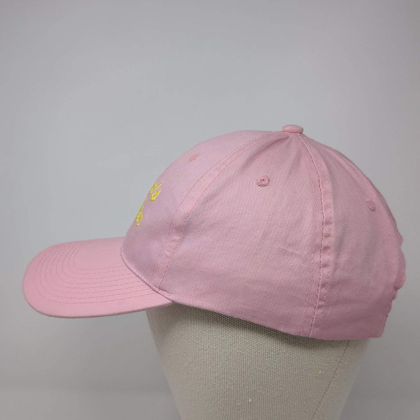 Farmer's Daughter Strapback Baseball Cap Pink One Size Adjustable 6 Panel