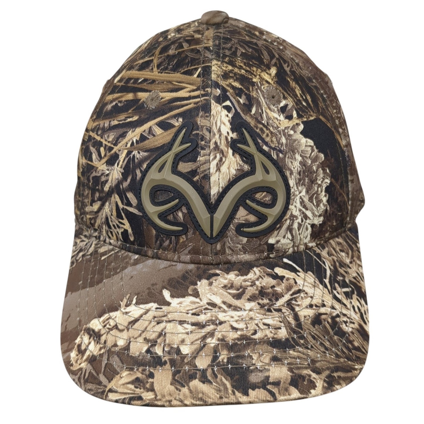 Realtree Logo Strapback Hat Multicolor Camo One Size Adjustable Hunting