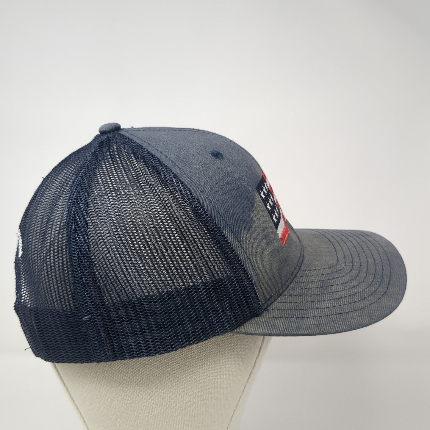USA Flag Bare Performance Nutrition Trucker Hat Black One Size Adjustable
