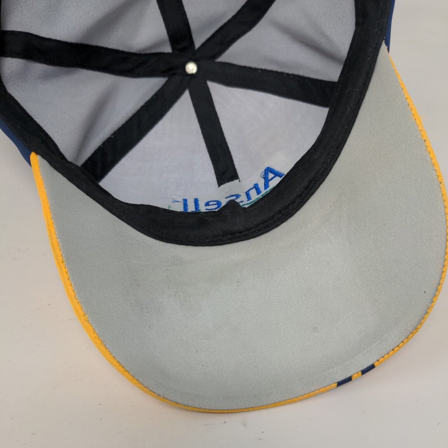 Ansell Protects Strapback Hat Multi One Size Embroidered Colorblock