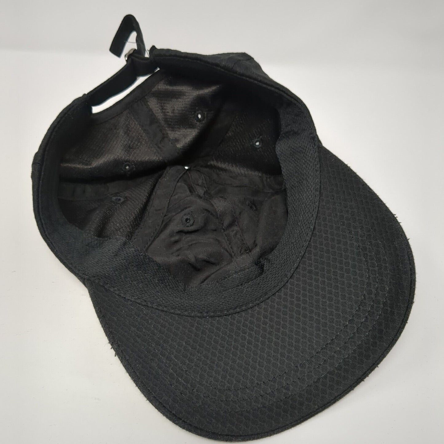 Gaiam Slideback Hat Black One Size Adjustable Solid 6 Panel Vent Holes