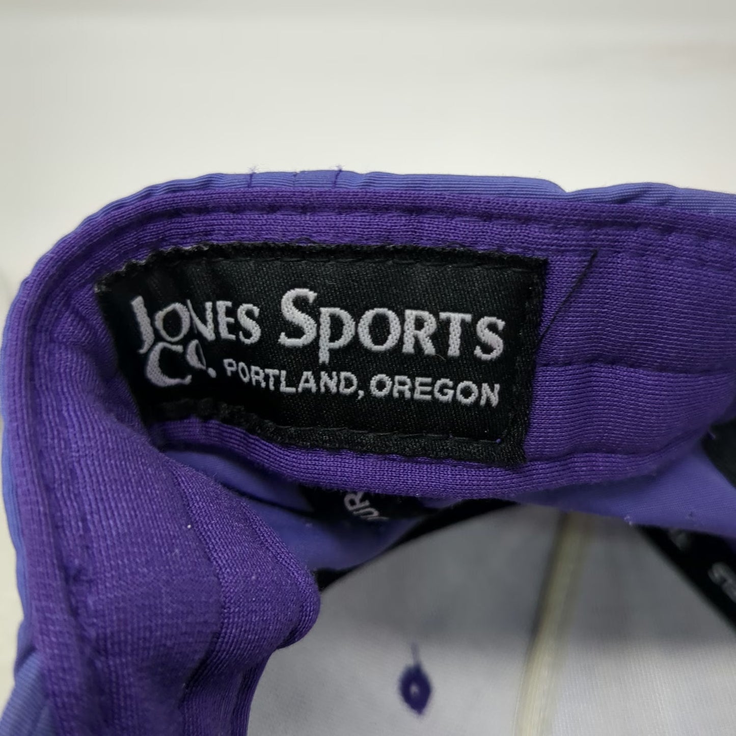 Jones Sports Co Purple 5 Panel One Size Snapback Laser Cut Ventilation Patch Hat