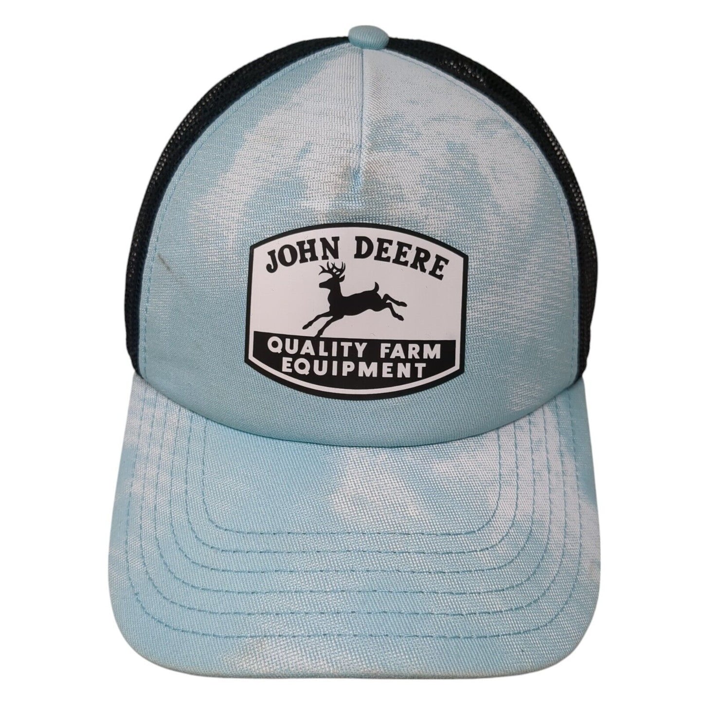 John Deere Snapback Trucker Hat Blue One Size Quality Farm Equipment