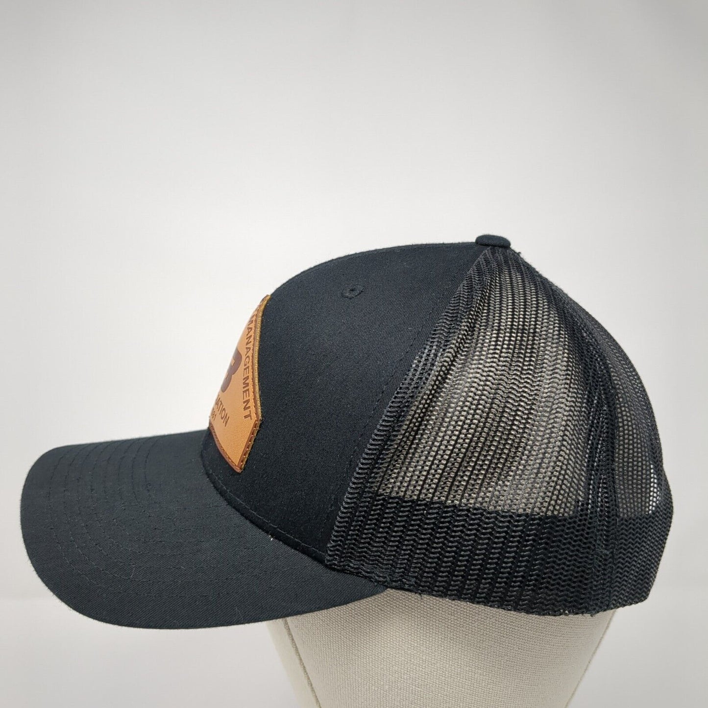 B Association Construction Management Trucker Hat Black One Size Patch