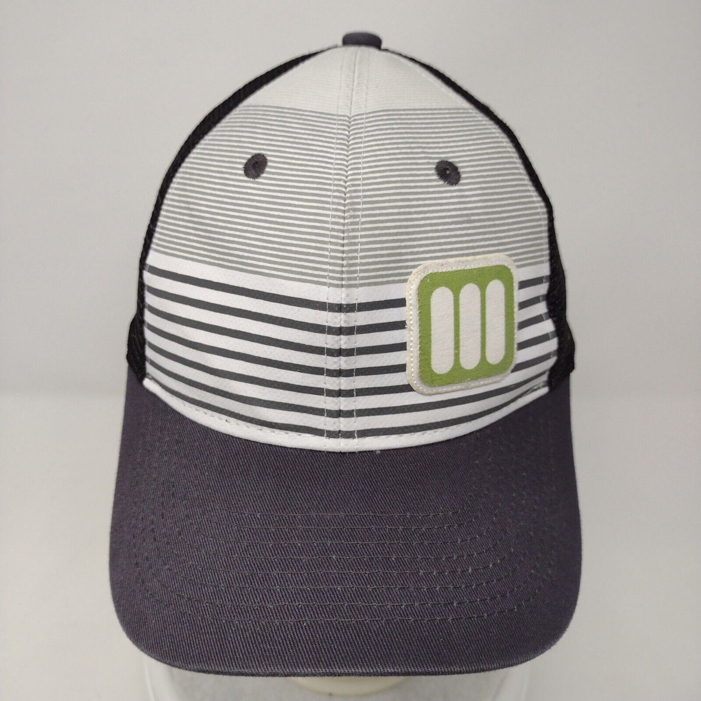 Ahead Snapback Mesh Back Trucker Hat Multicolor OSFA Mid Fit Striped