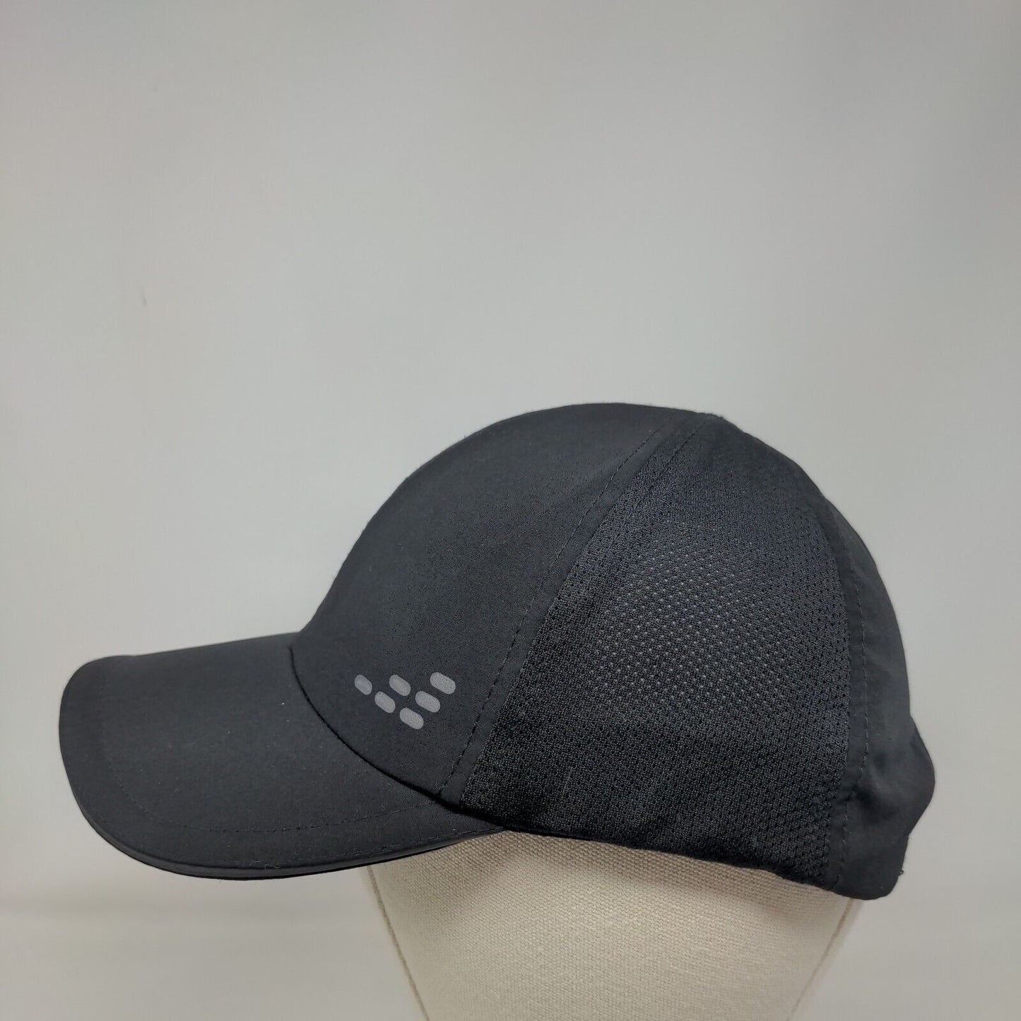 BCG Strapback Running Cap Black One Size Adjustable Lightweight Breathable Mesh