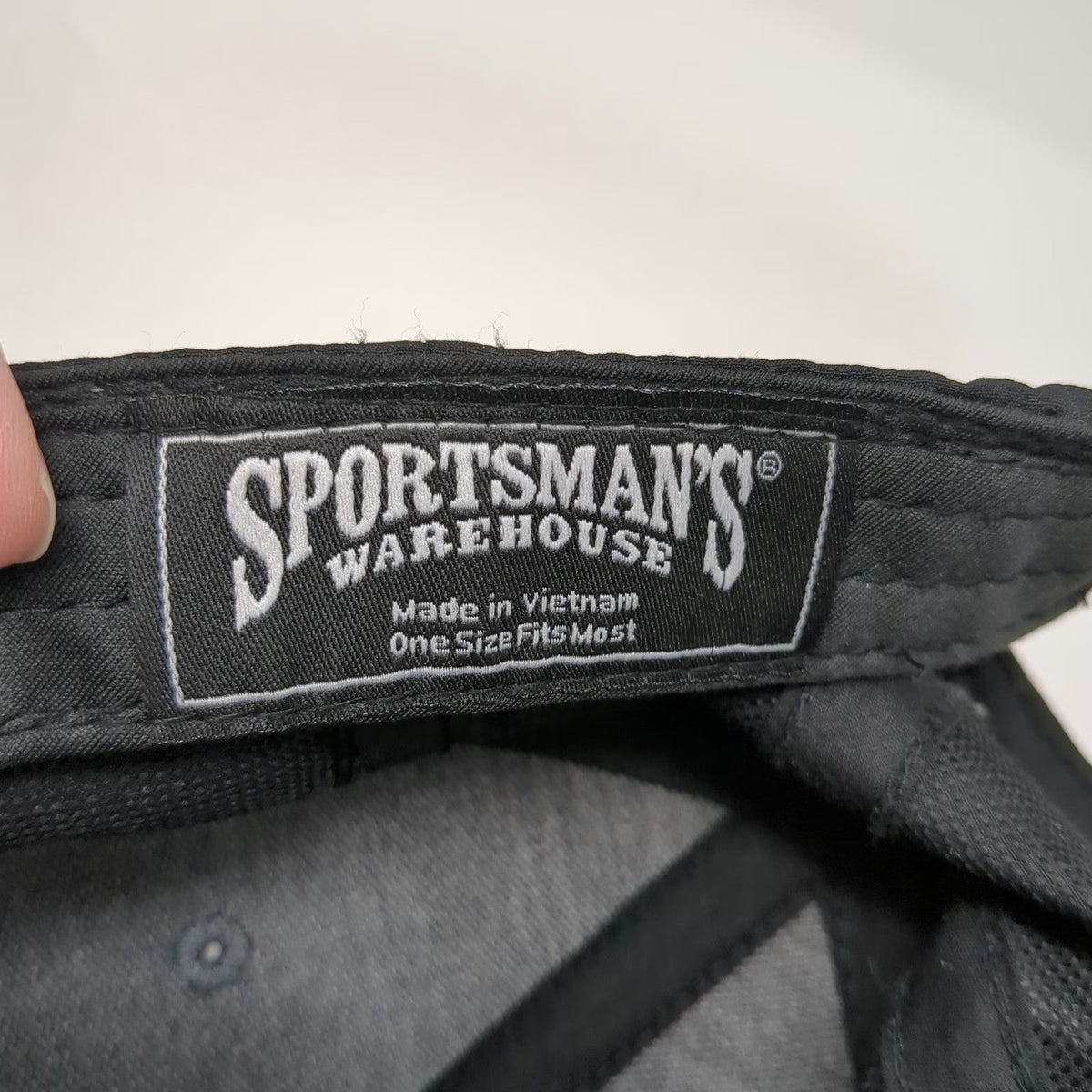 Sportsman's Warehouse Baseball Cap Black One Size Strapback Mountain Logo Hat